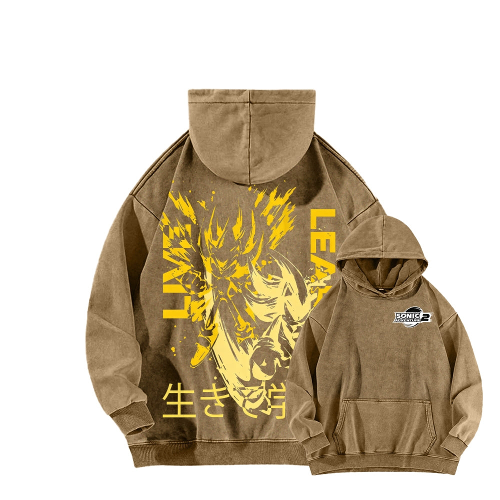 Sonic Unisex Washed Hoodie 2601002730