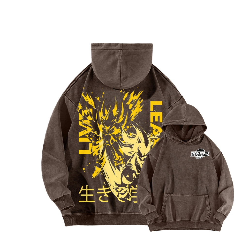 Sonic Unisex Washed Hoodie 2601002730