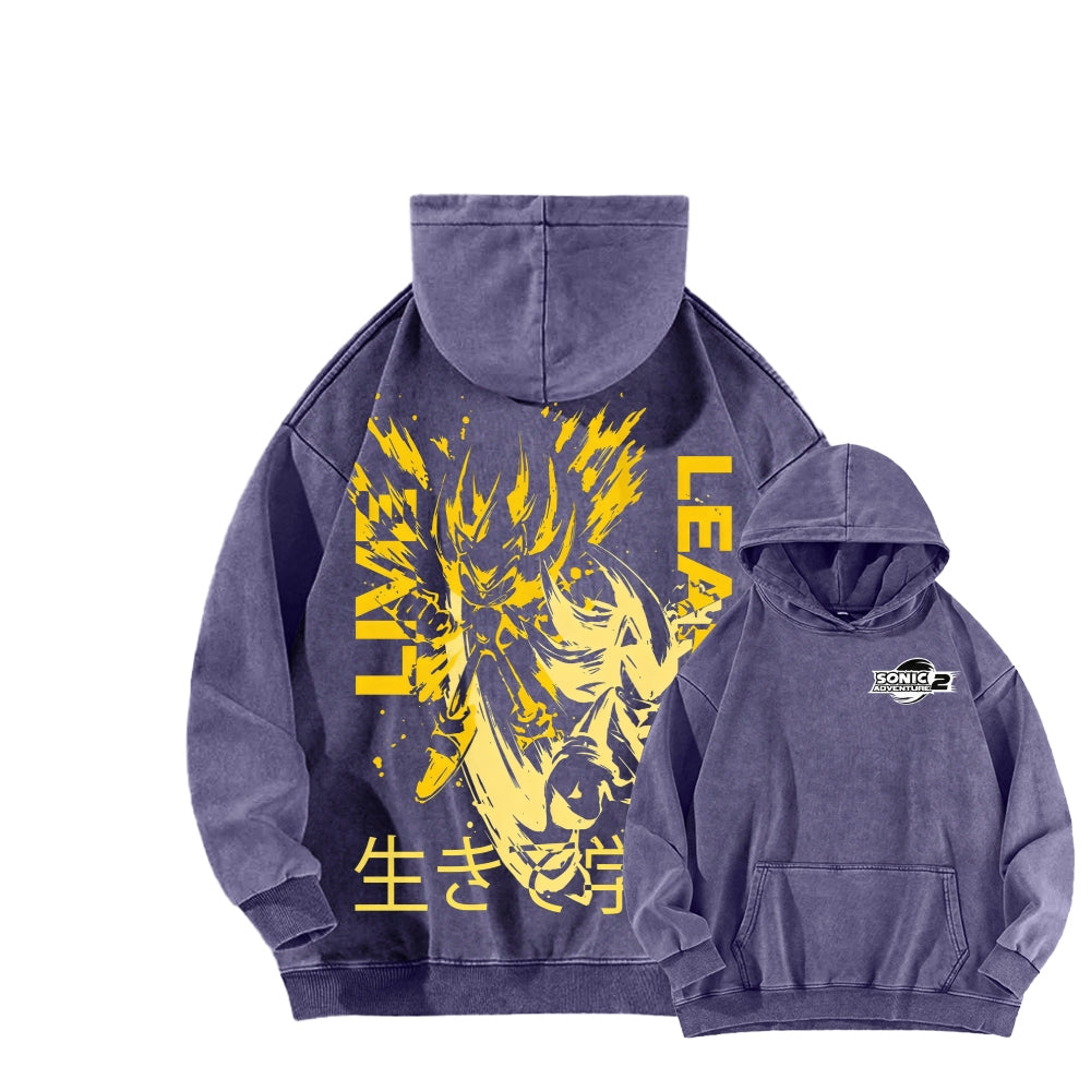 Sonic Unisex Washed Hoodie 2601002730