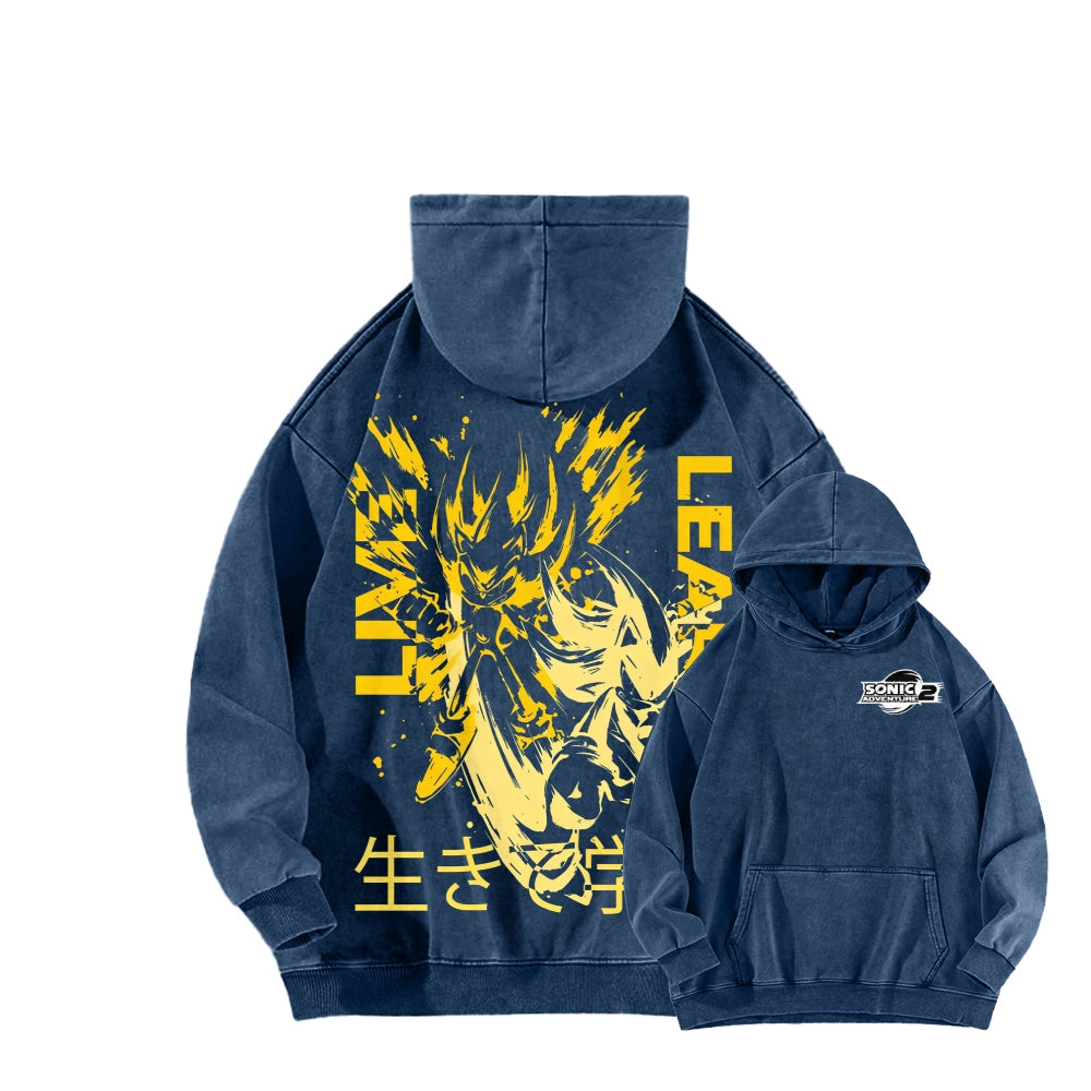 Sonic Unisex Washed Hoodie 2601002730