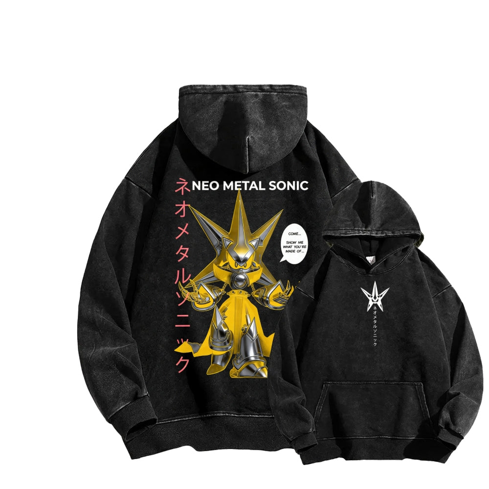 Sonic Unisex Washed Hoodie 2601002856