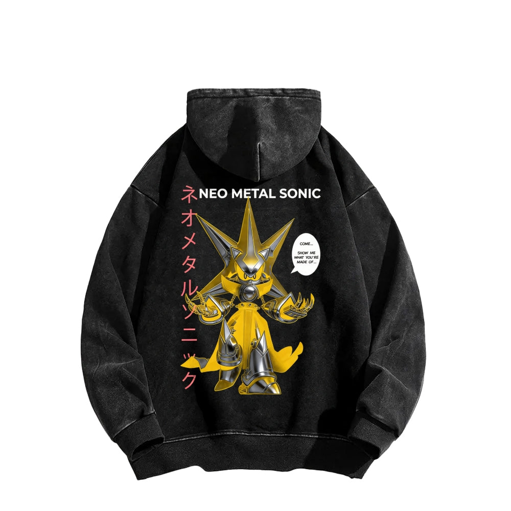 Sonic Unisex Washed Hoodie 2601002856