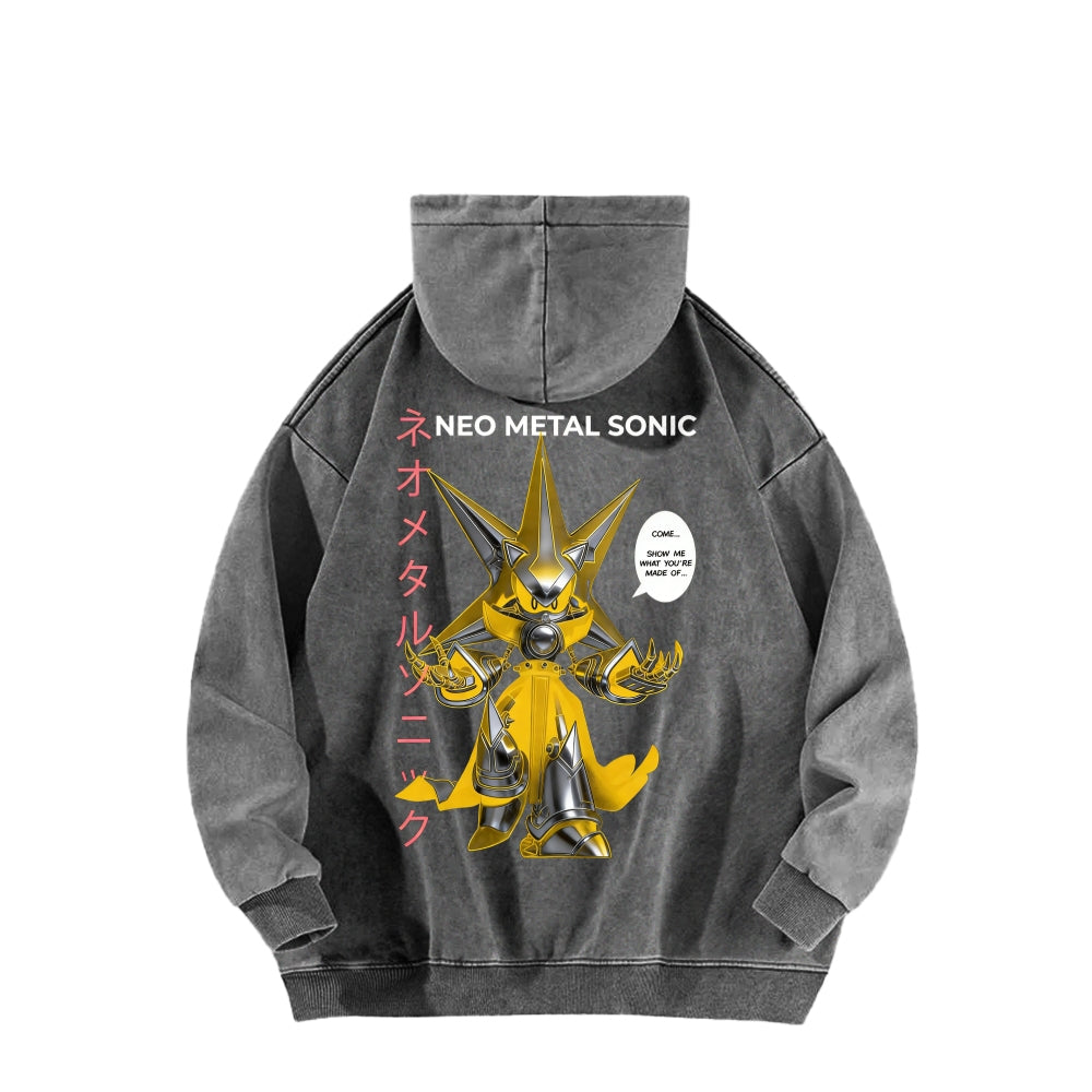 Sonic Unisex Washed Hoodie 2601002856