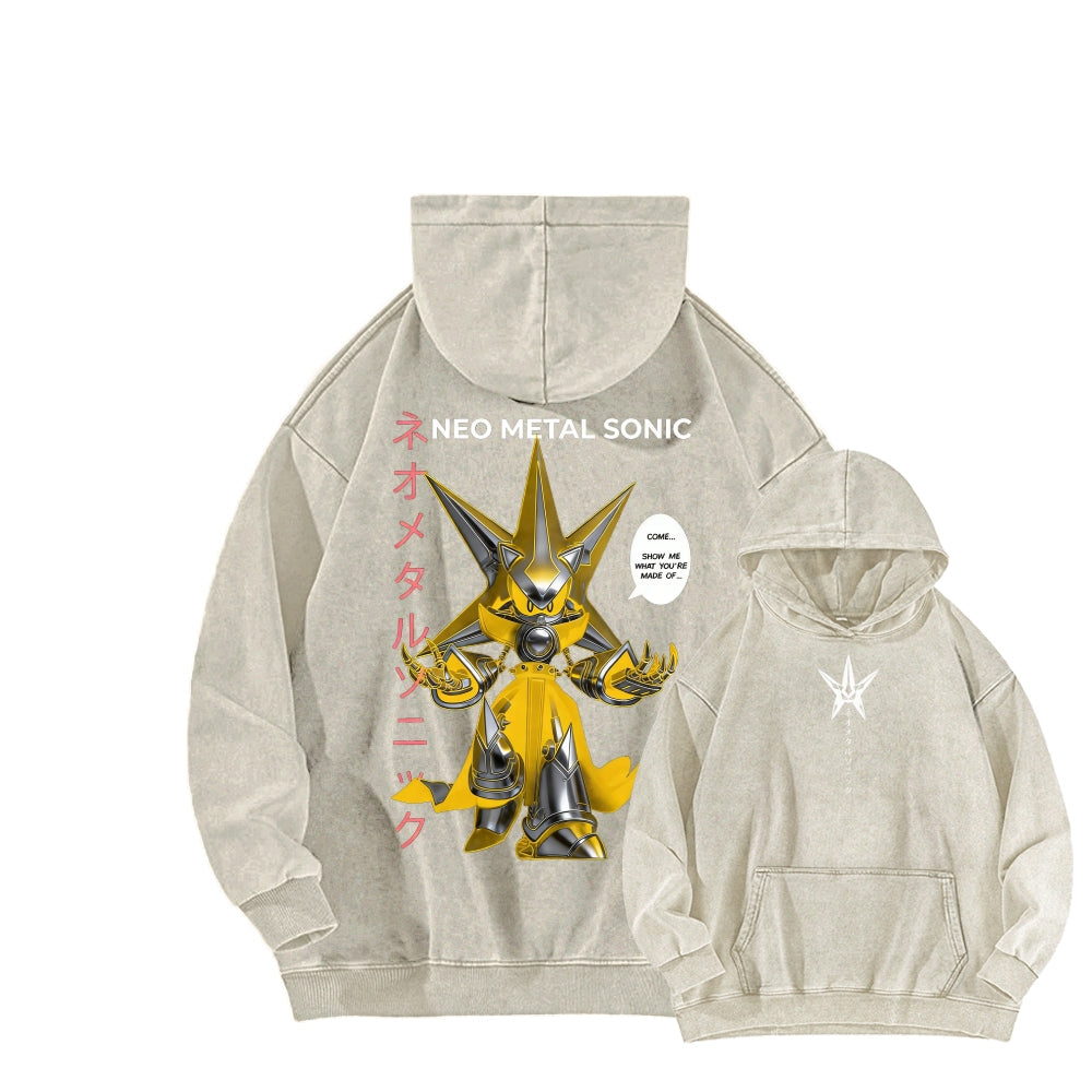 Sonic Unisex Washed Hoodie 2601002856