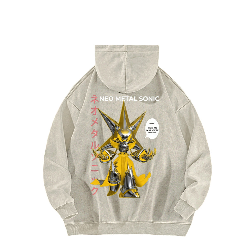 Sonic Unisex Washed Hoodie 2601002856