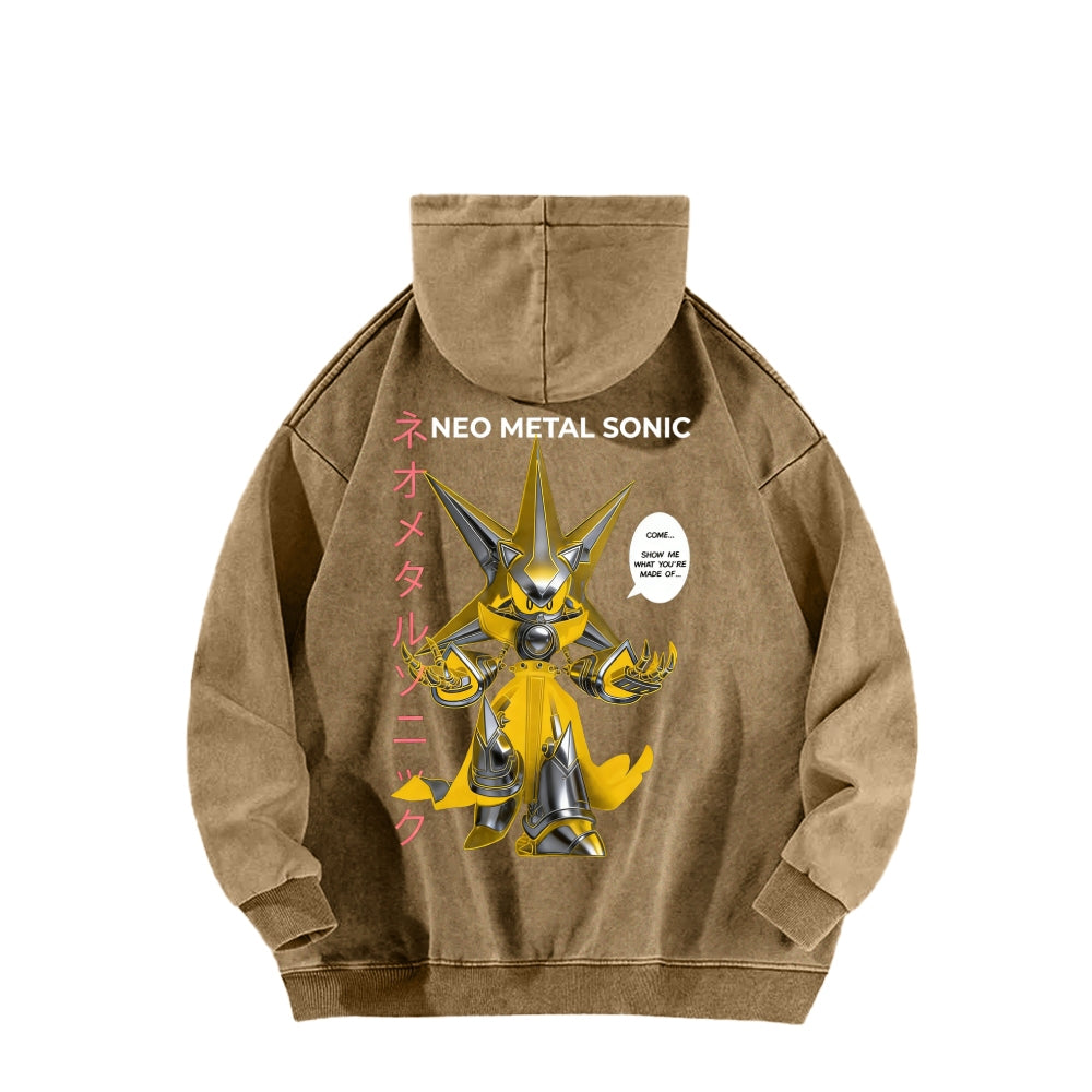 Sonic Unisex Washed Hoodie 2601002856