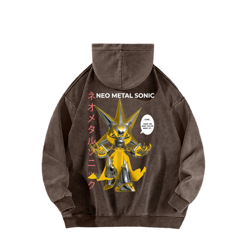 Sonic Unisex Washed Hoodie 2601002856