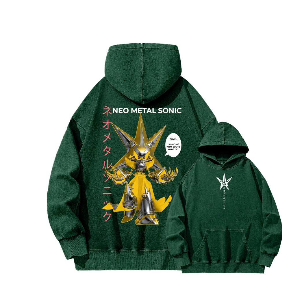 Sonic Unisex Washed Hoodie 2601002856
