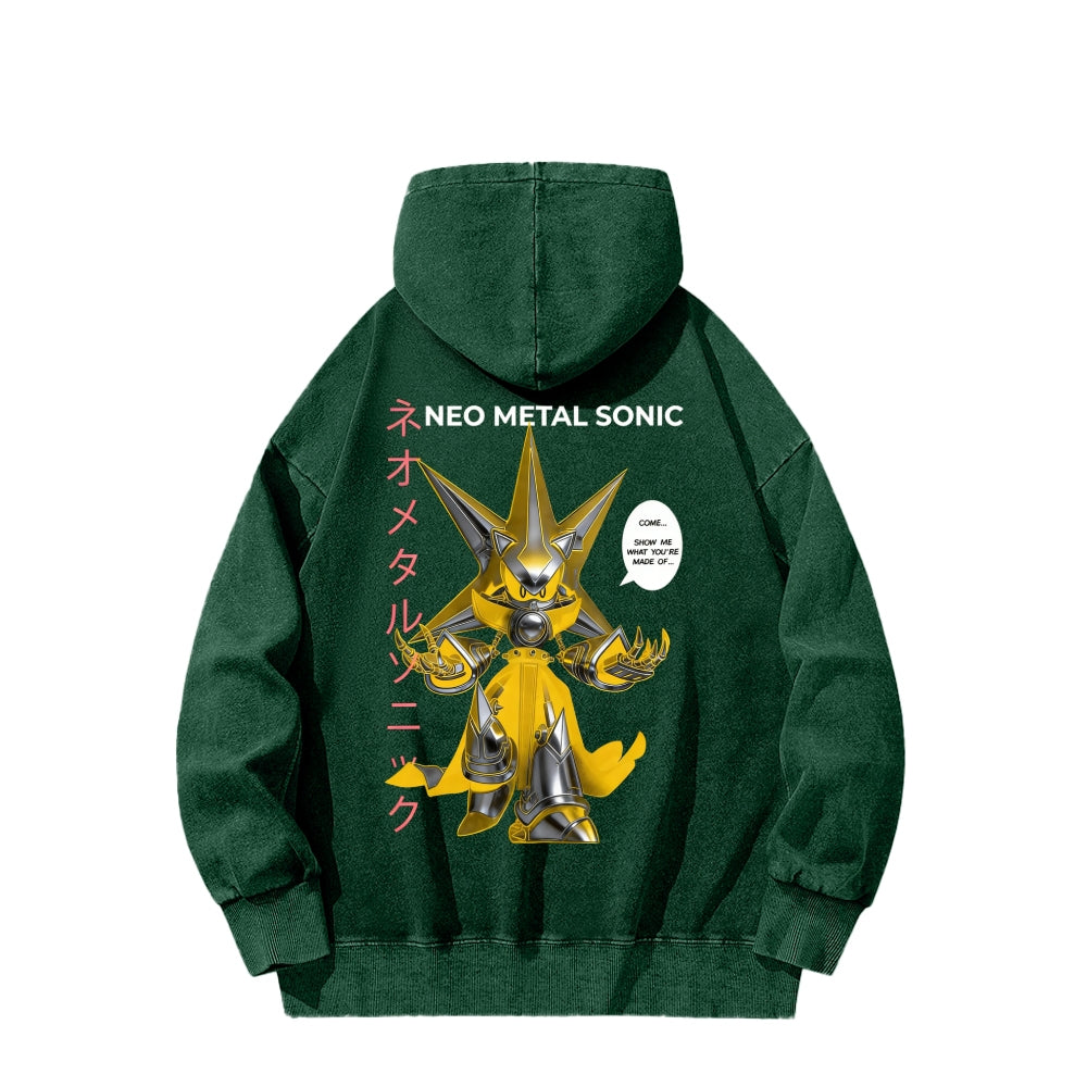 Sonic Unisex Washed Hoodie 2601002856