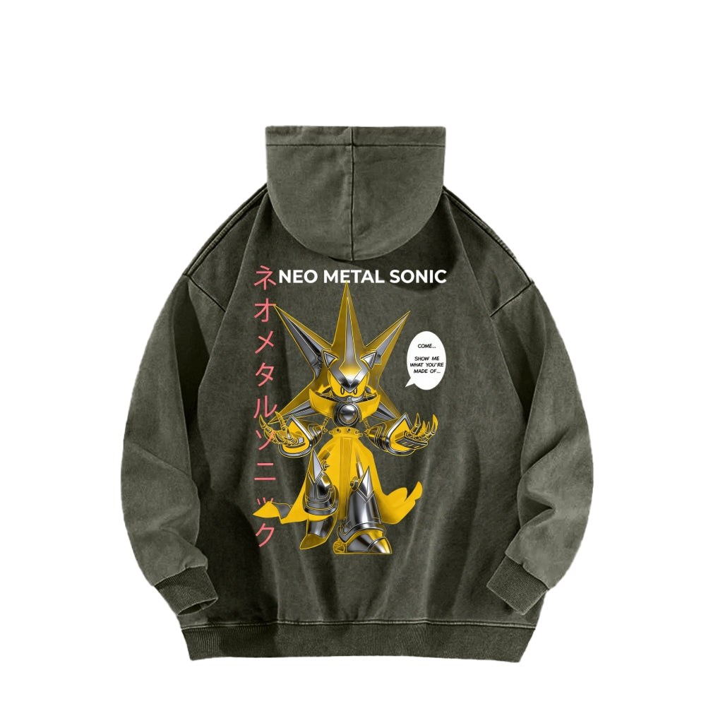 Sonic Unisex Washed Hoodie 2601002856