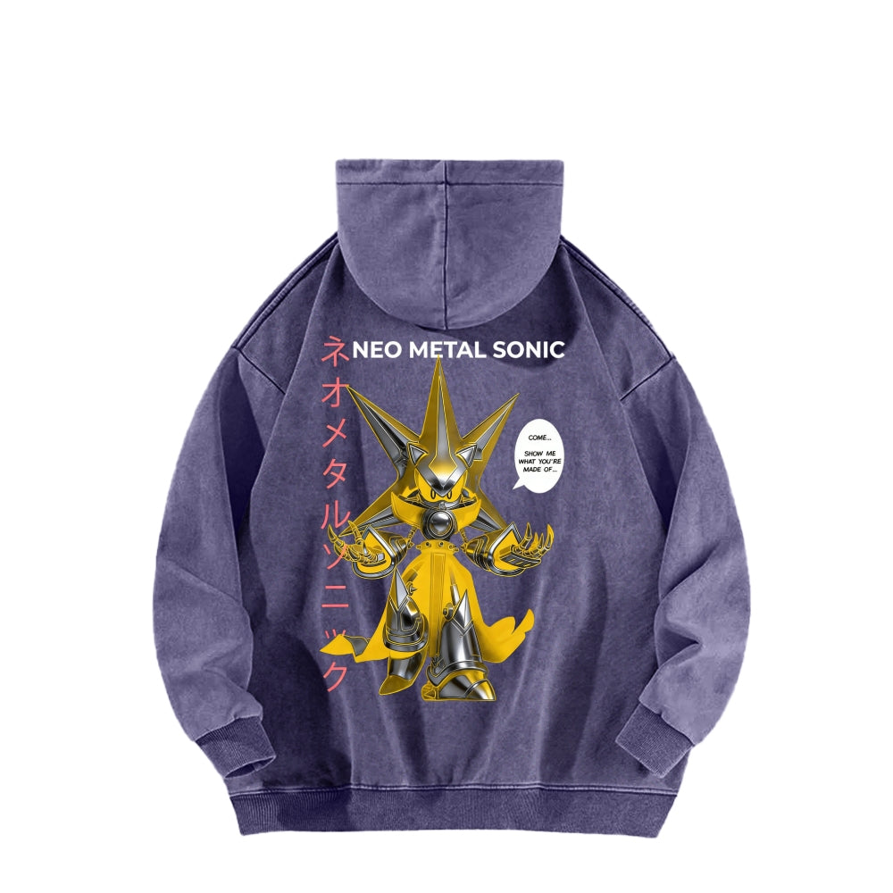 Sonic Unisex Washed Hoodie 2601002856