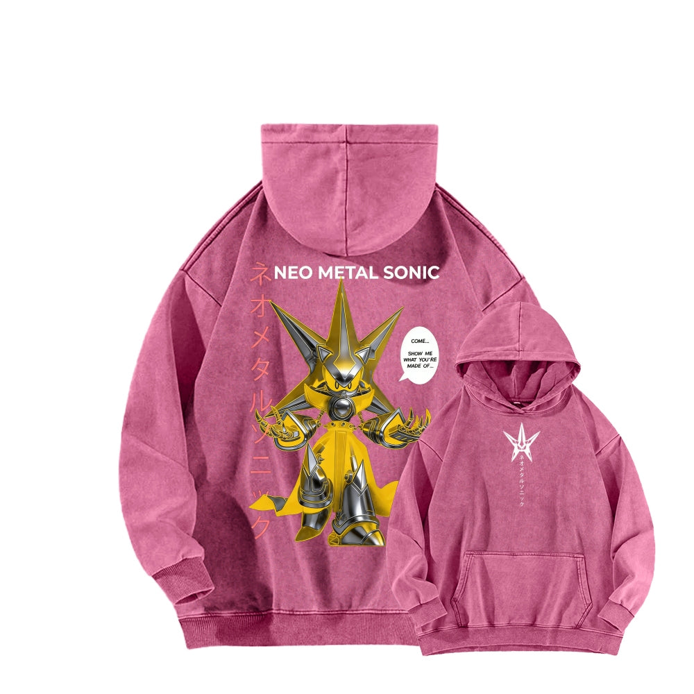 Sonic Unisex Washed Hoodie 2601002856