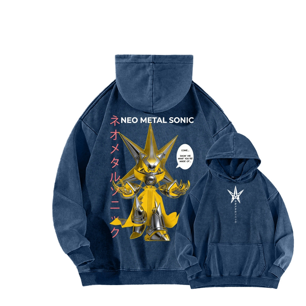 Sonic Unisex Washed Hoodie 2601002856