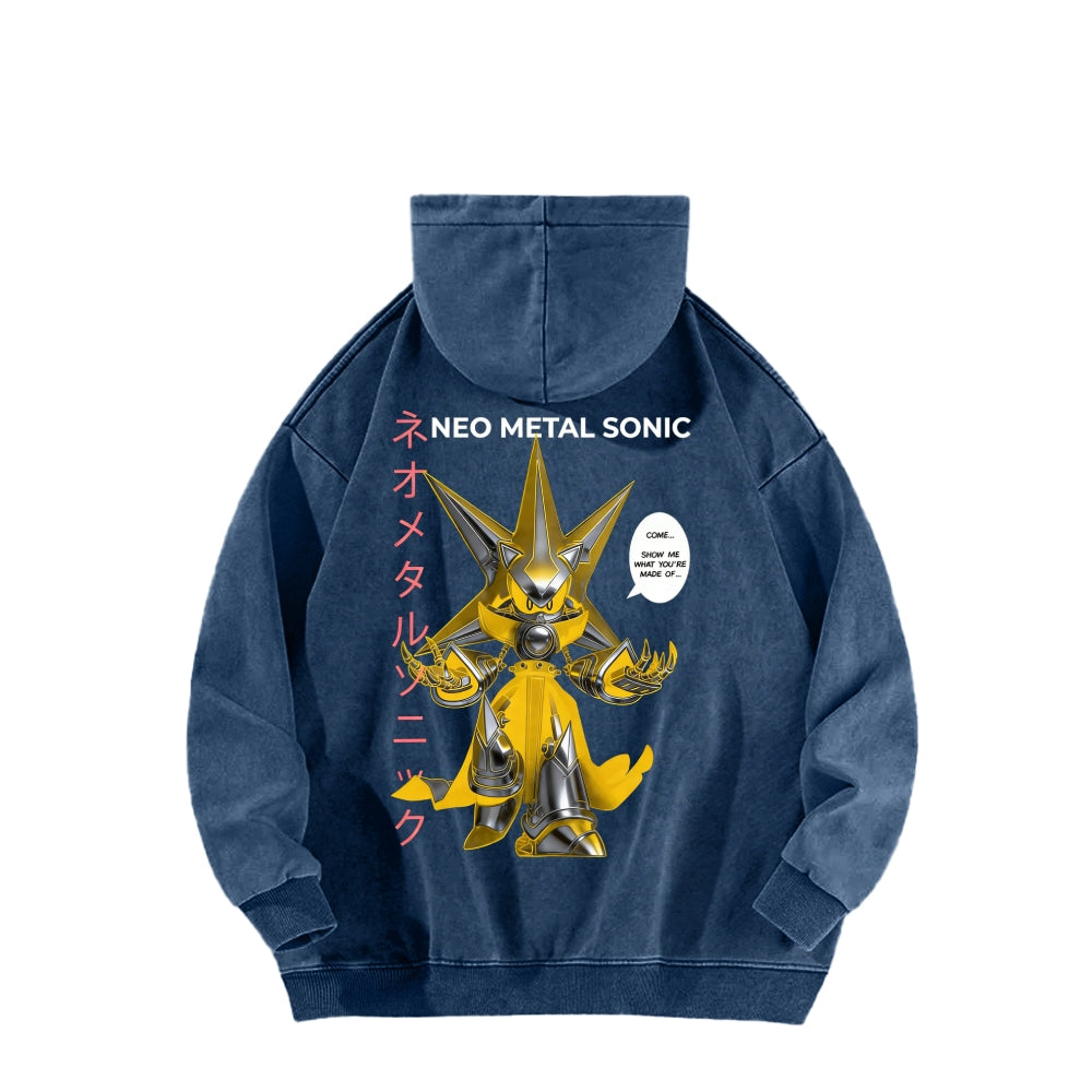 Sonic Unisex Washed Hoodie 2601002856