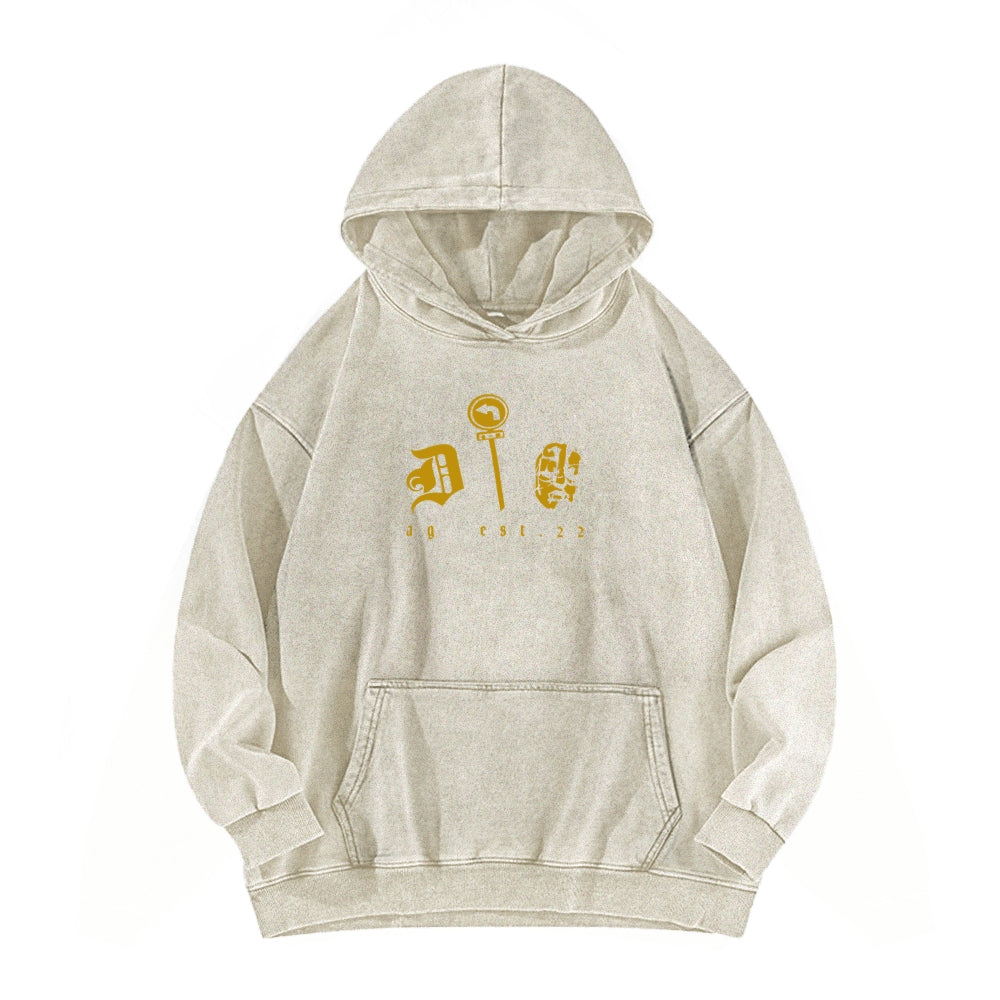 Jojo's Bizarre Adventure Unisex Washed Hoodie 2601002947