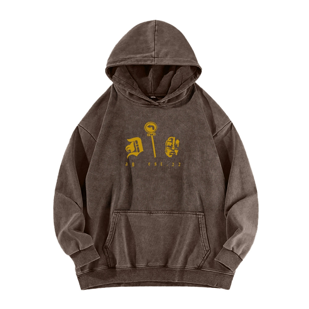 Jojo's Bizarre Adventure Unisex Washed Hoodie 2601002947