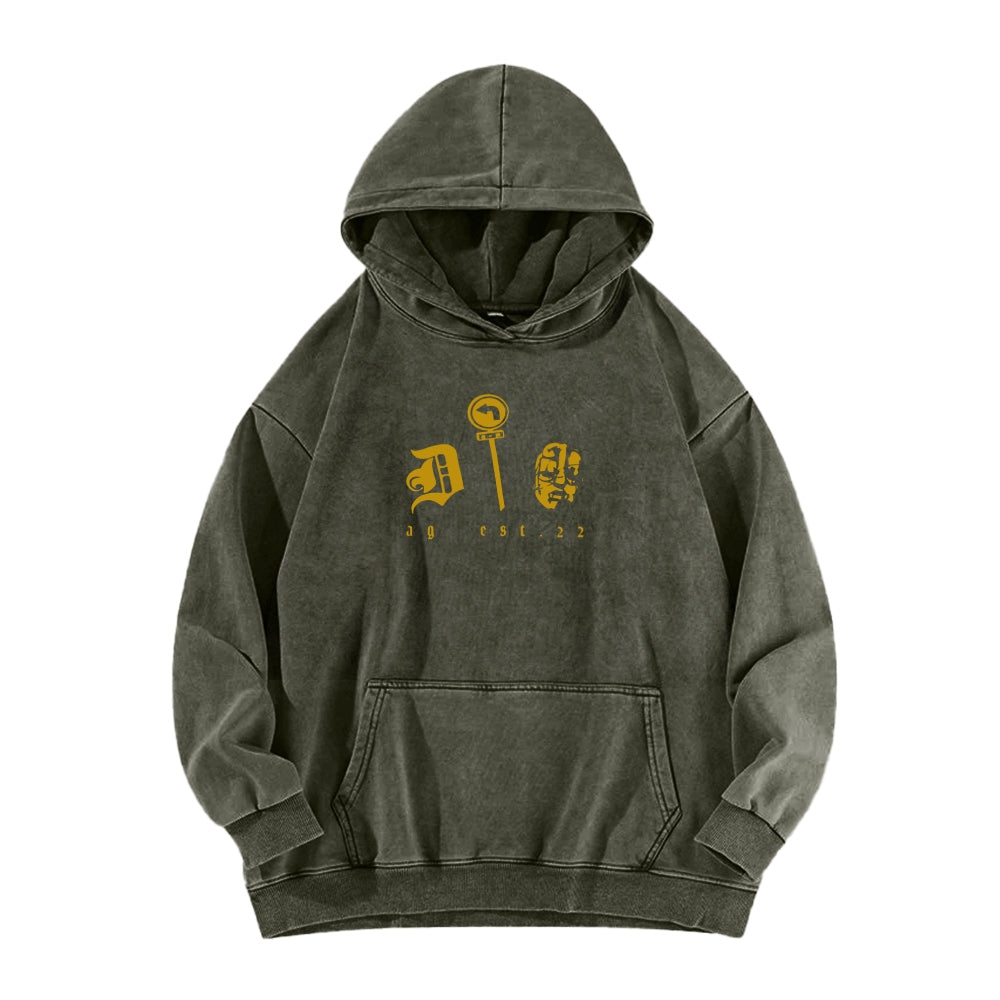Jojo's Bizarre Adventure Unisex Washed Hoodie 2601002947