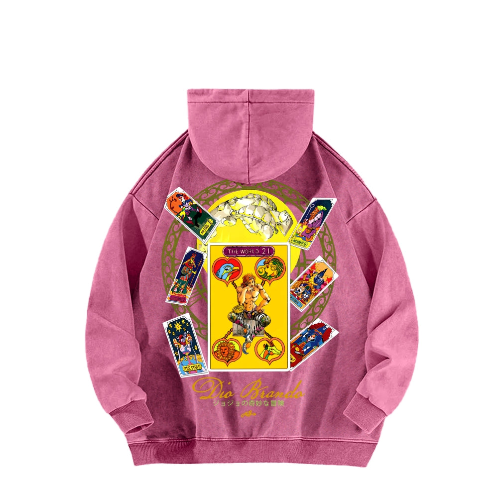 Jojo's Bizarre Adventure Unisex Washed Hoodie 2601002947