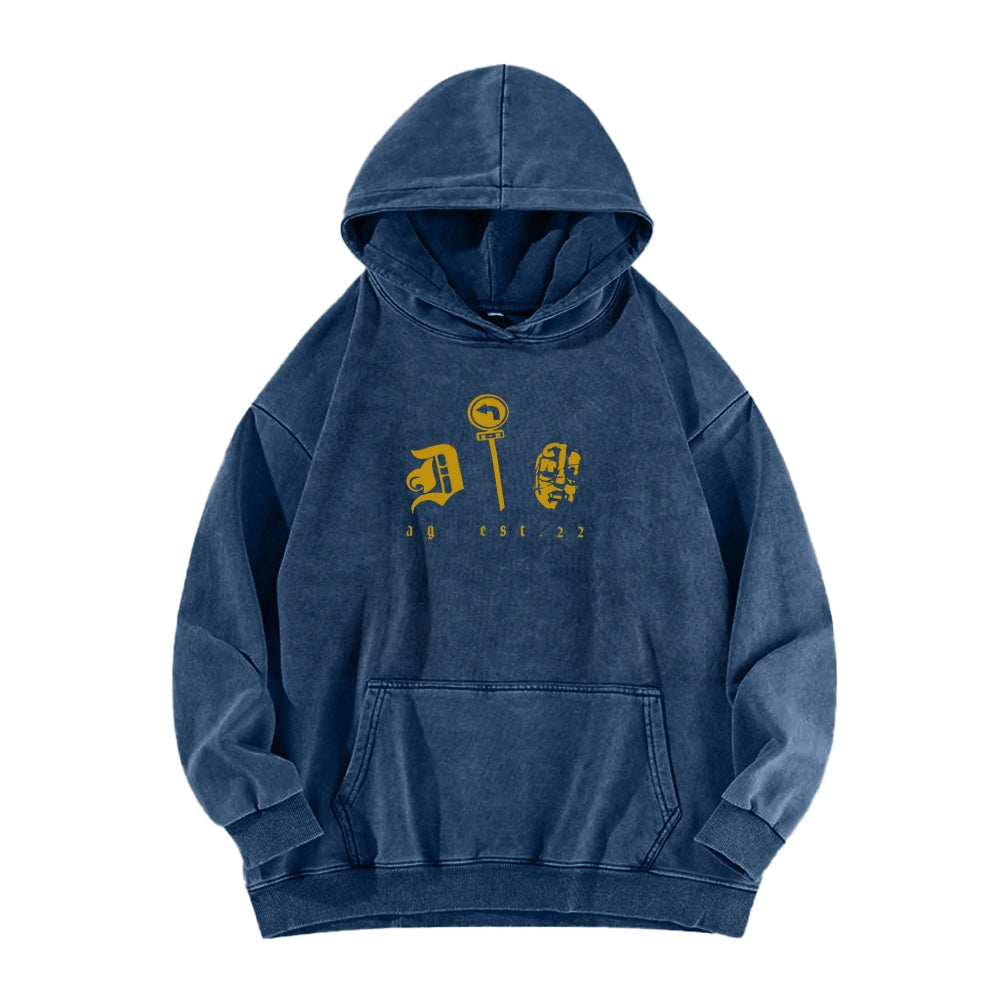Jojo's Bizarre Adventure Unisex Washed Hoodie 2601002947
