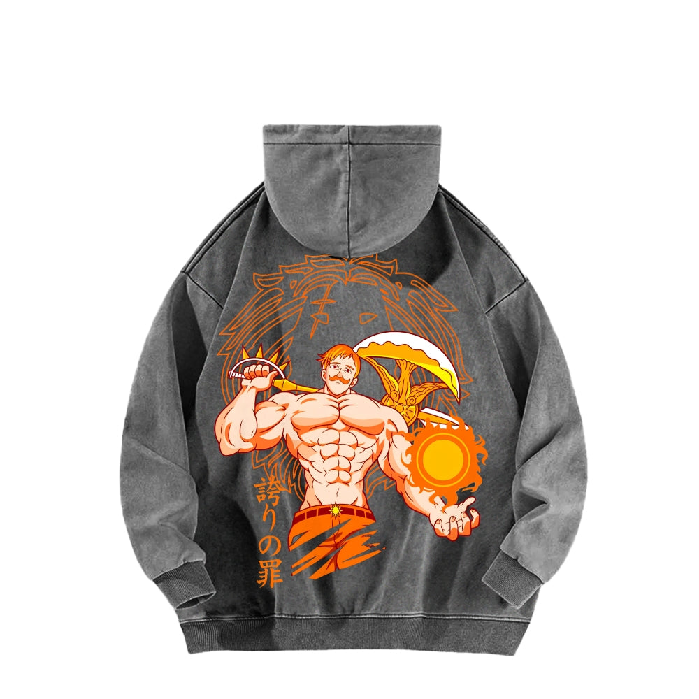 Seven Deadly Sins Unisex Washed Hoodie 2601002959