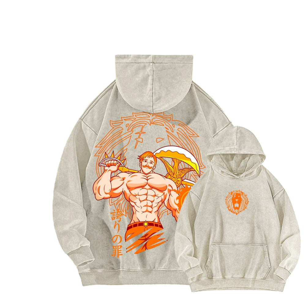 Seven Deadly Sins Unisex Washed Hoodie 2601002959