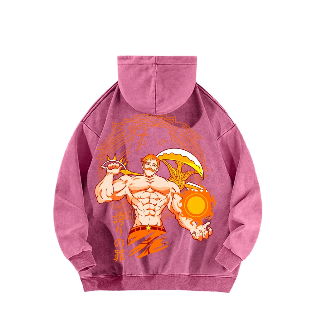 Seven Deadly Sins Unisex Washed Hoodie 2601002959