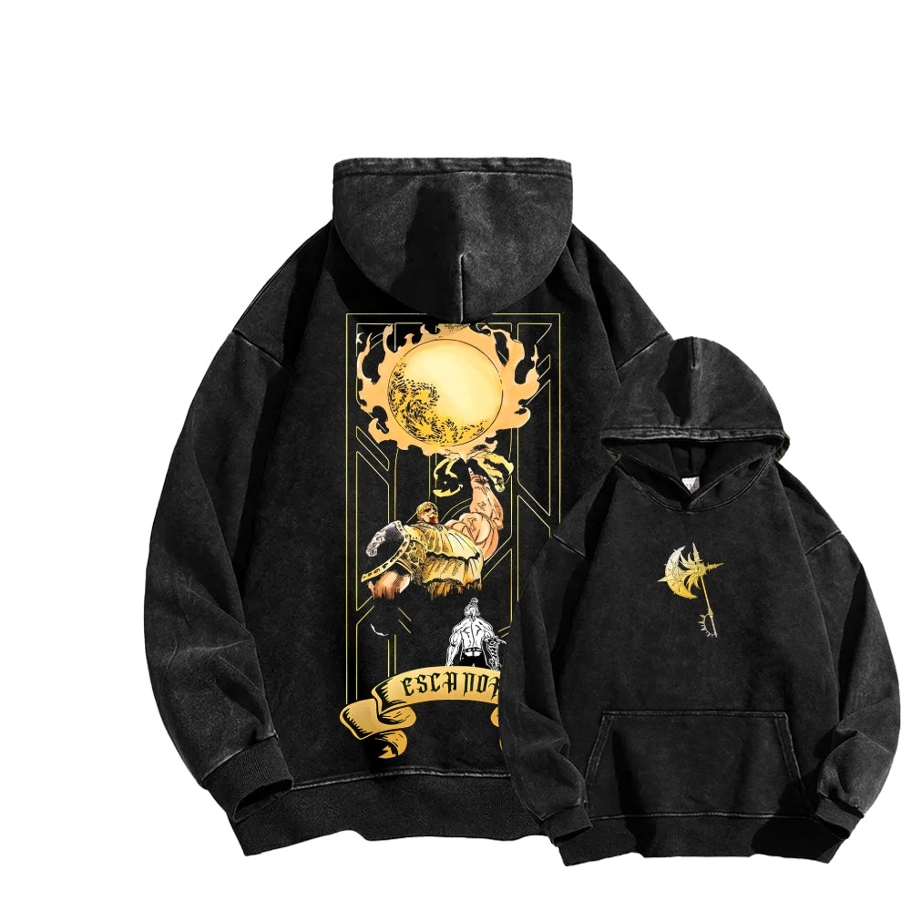 Seven Deadly Sins Unisex Washed Hoodie 2601002966