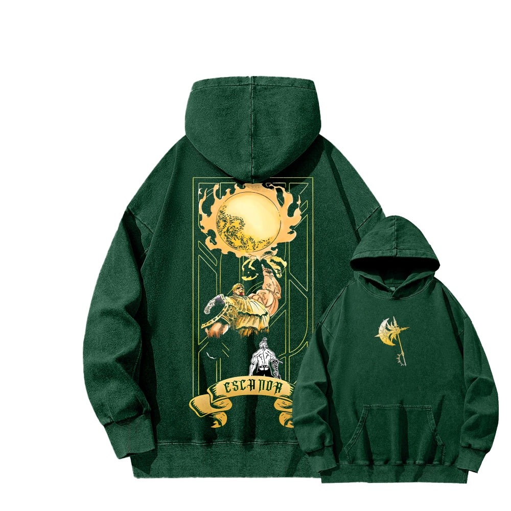 Seven Deadly Sins Unisex Washed Hoodie 2601002966