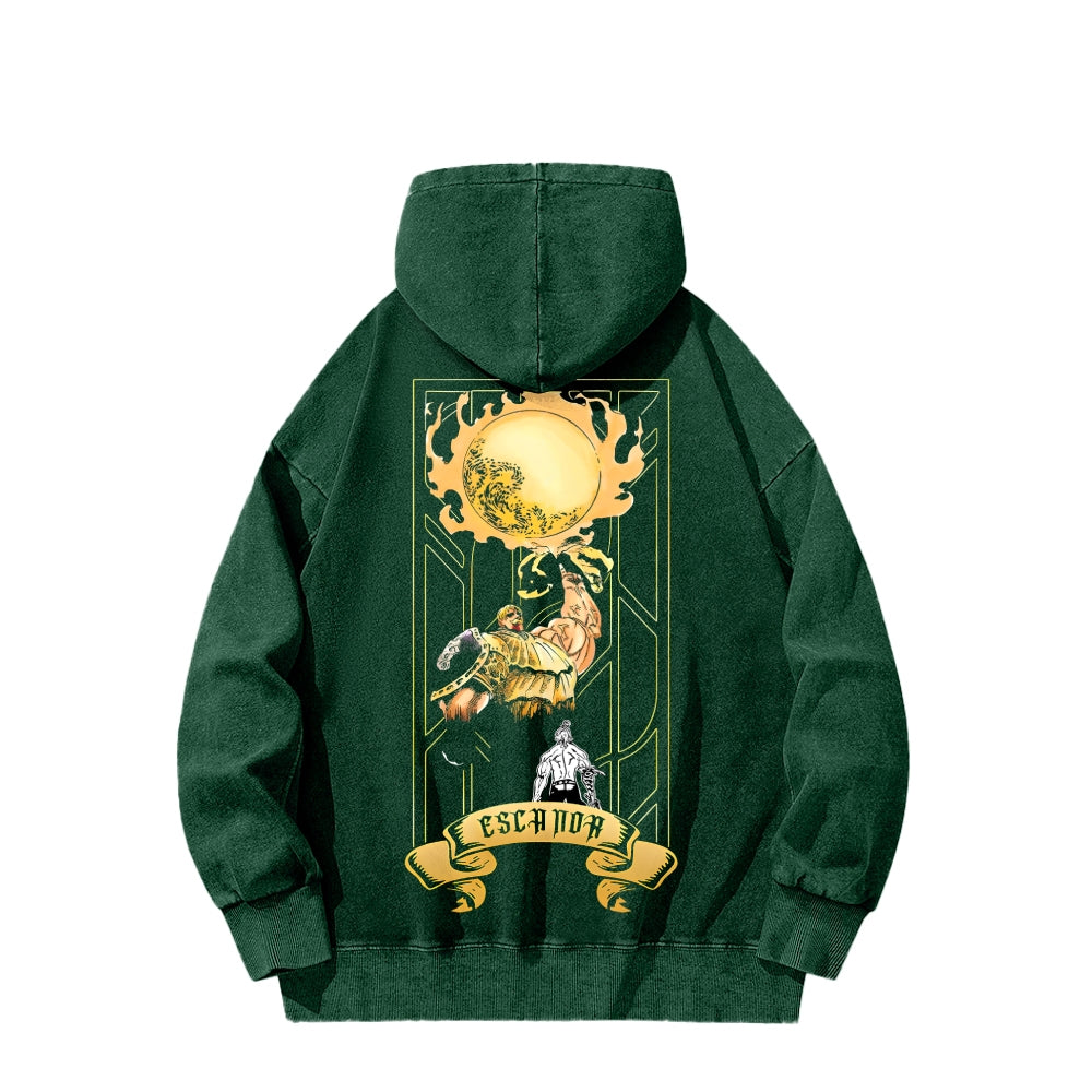 Seven Deadly Sins Unisex Washed Hoodie 2601002966