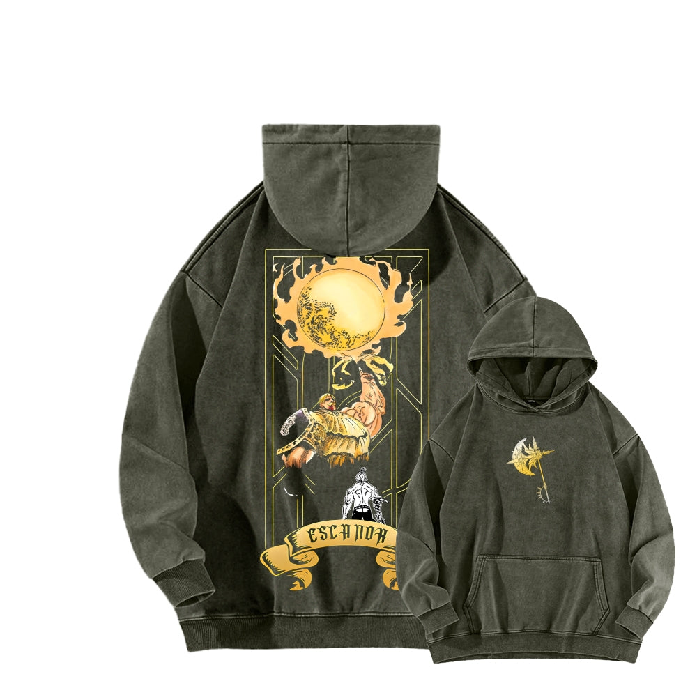 Seven Deadly Sins Unisex Washed Hoodie 2601002966