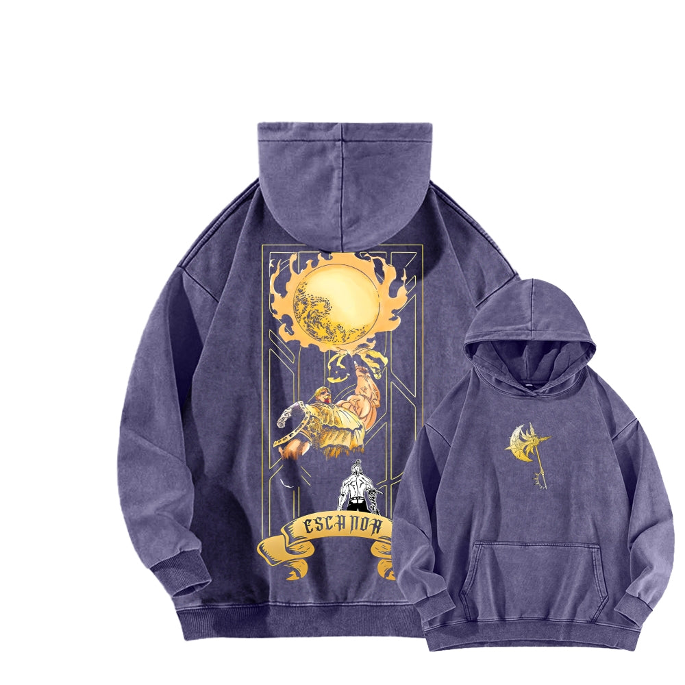 Seven Deadly Sins Unisex Washed Hoodie 2601002966