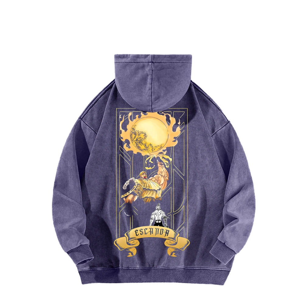 Seven Deadly Sins Unisex Washed Hoodie 2601002966