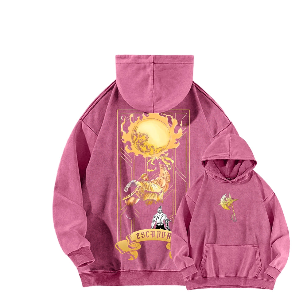 Seven Deadly Sins Unisex Washed Hoodie 2601002966