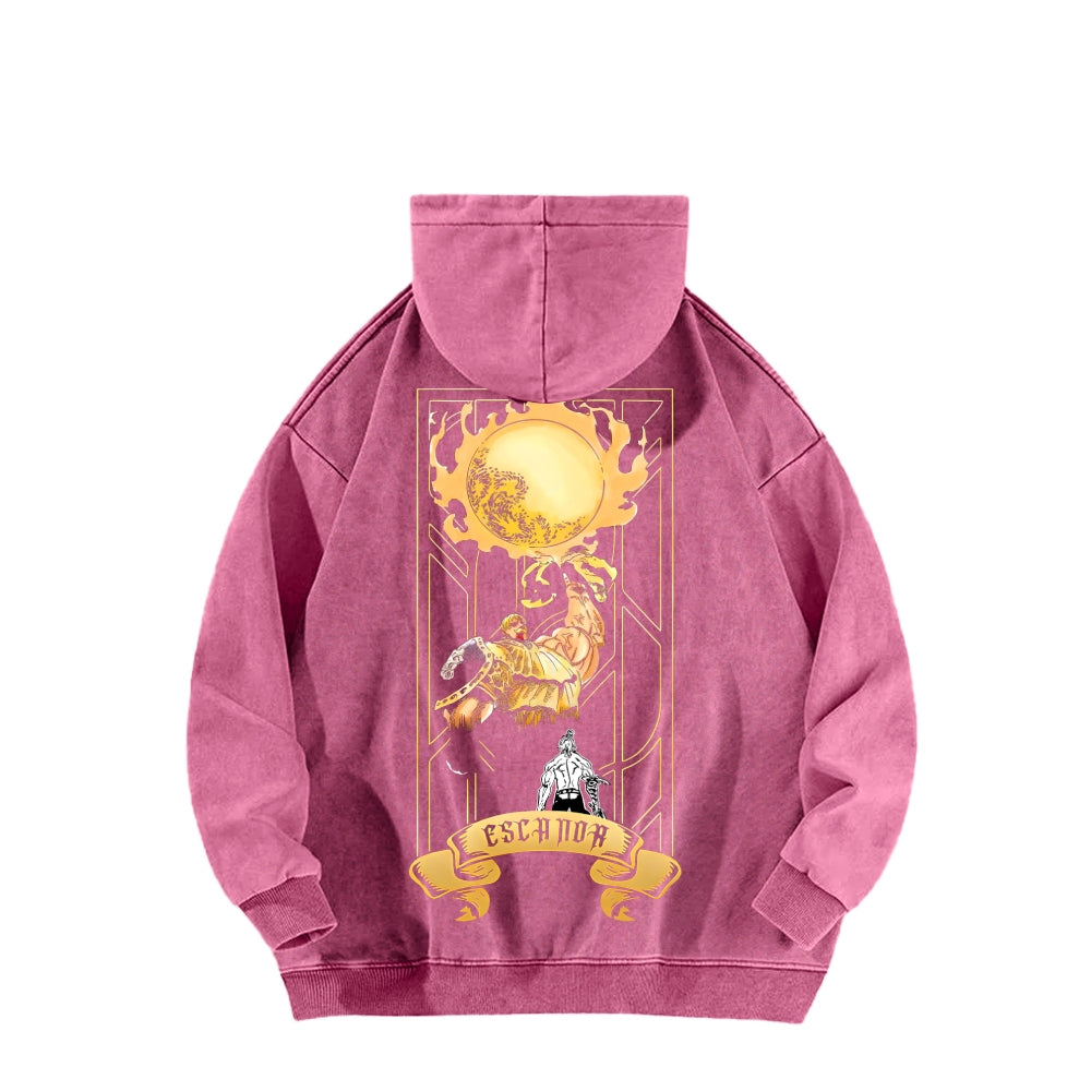 Seven Deadly Sins Unisex Washed Hoodie 2601002966