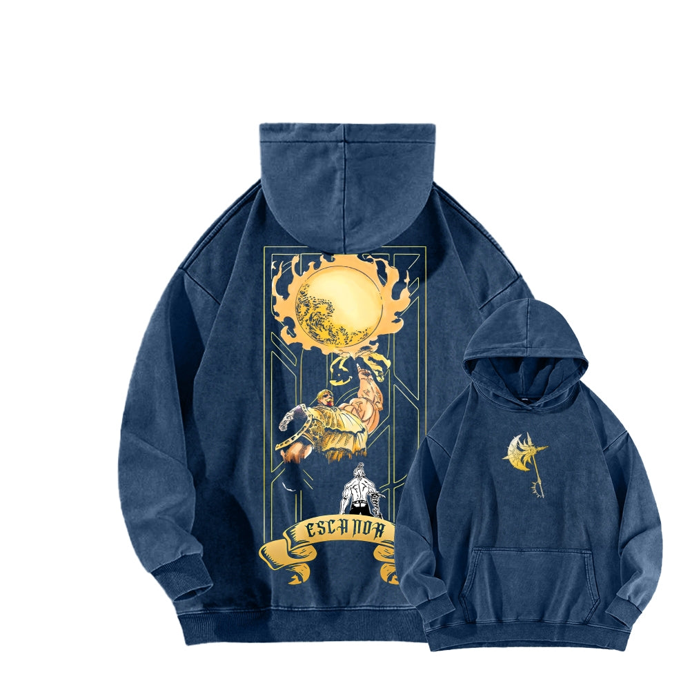 Seven Deadly Sins Unisex Washed Hoodie 2601002966