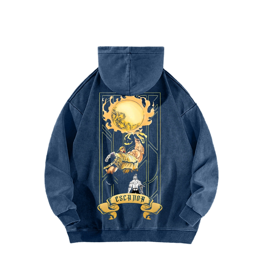 Seven Deadly Sins Unisex Washed Hoodie 2601002966