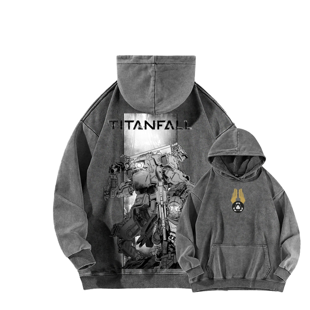 TITANFALL Unisex Washed Hoodie 2601003113
