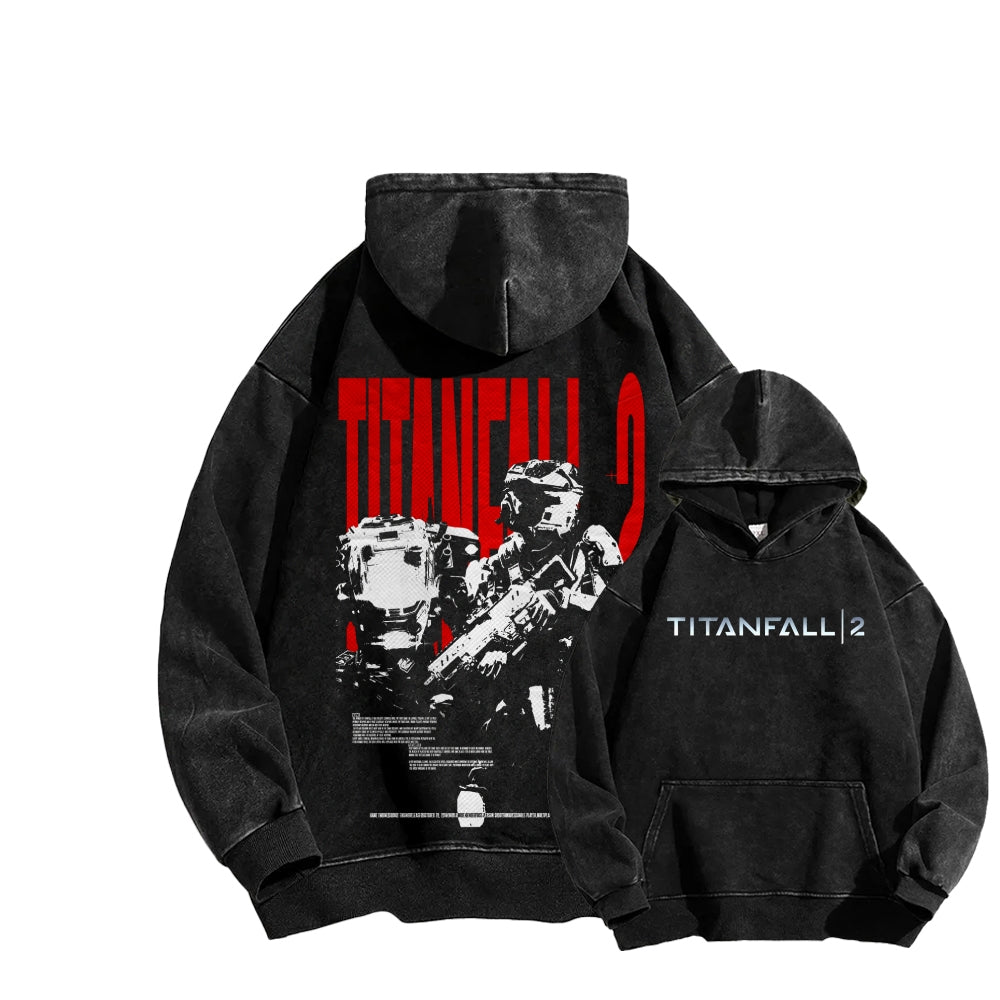 TITANFALL Unisex Washed Hoodie 2601003119