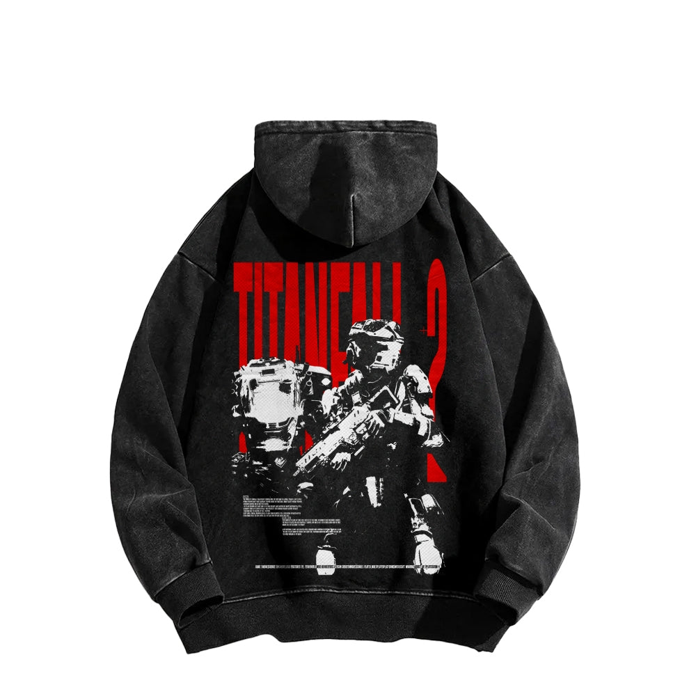 TITANFALL Unisex Washed Hoodie 2601003119