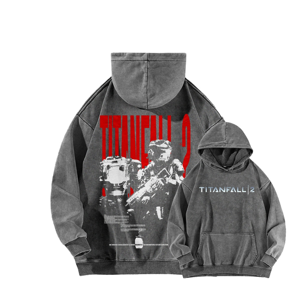 TITANFALL Unisex Washed Hoodie 2601003119
