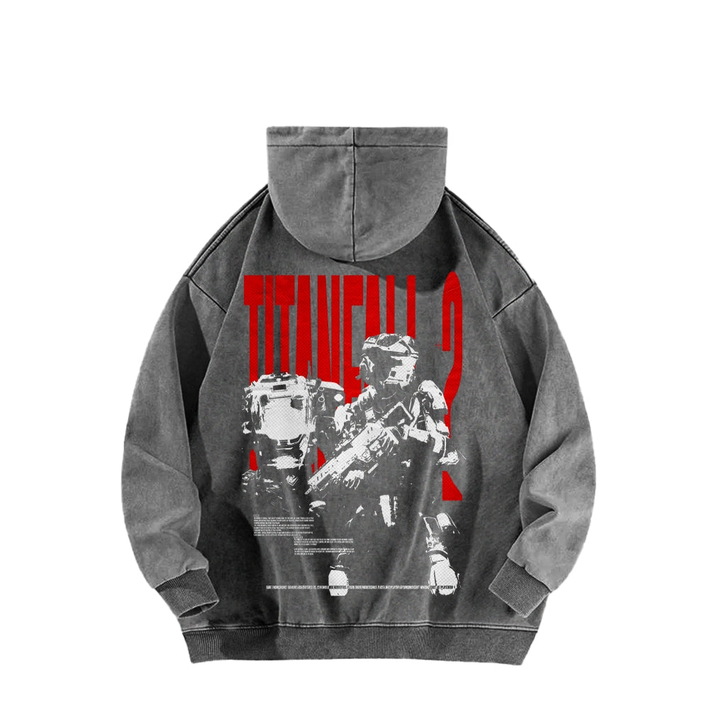 TITANFALL Unisex Washed Hoodie 2601003119