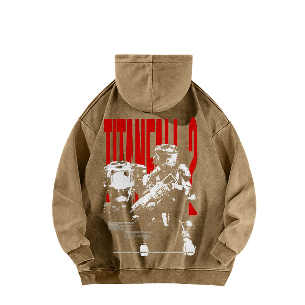 TITANFALL Unisex Washed Hoodie 2601003119