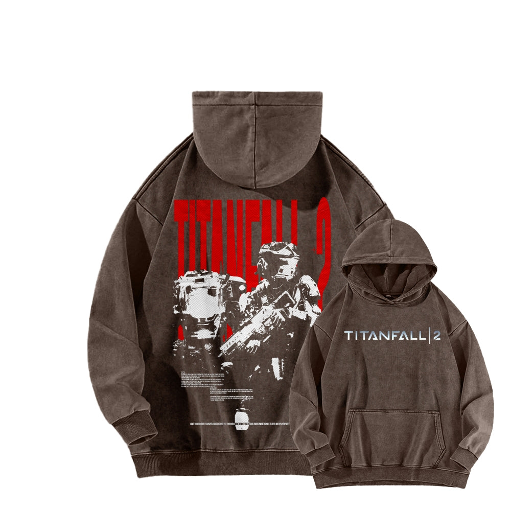 TITANFALL Unisex Washed Hoodie 2601003119