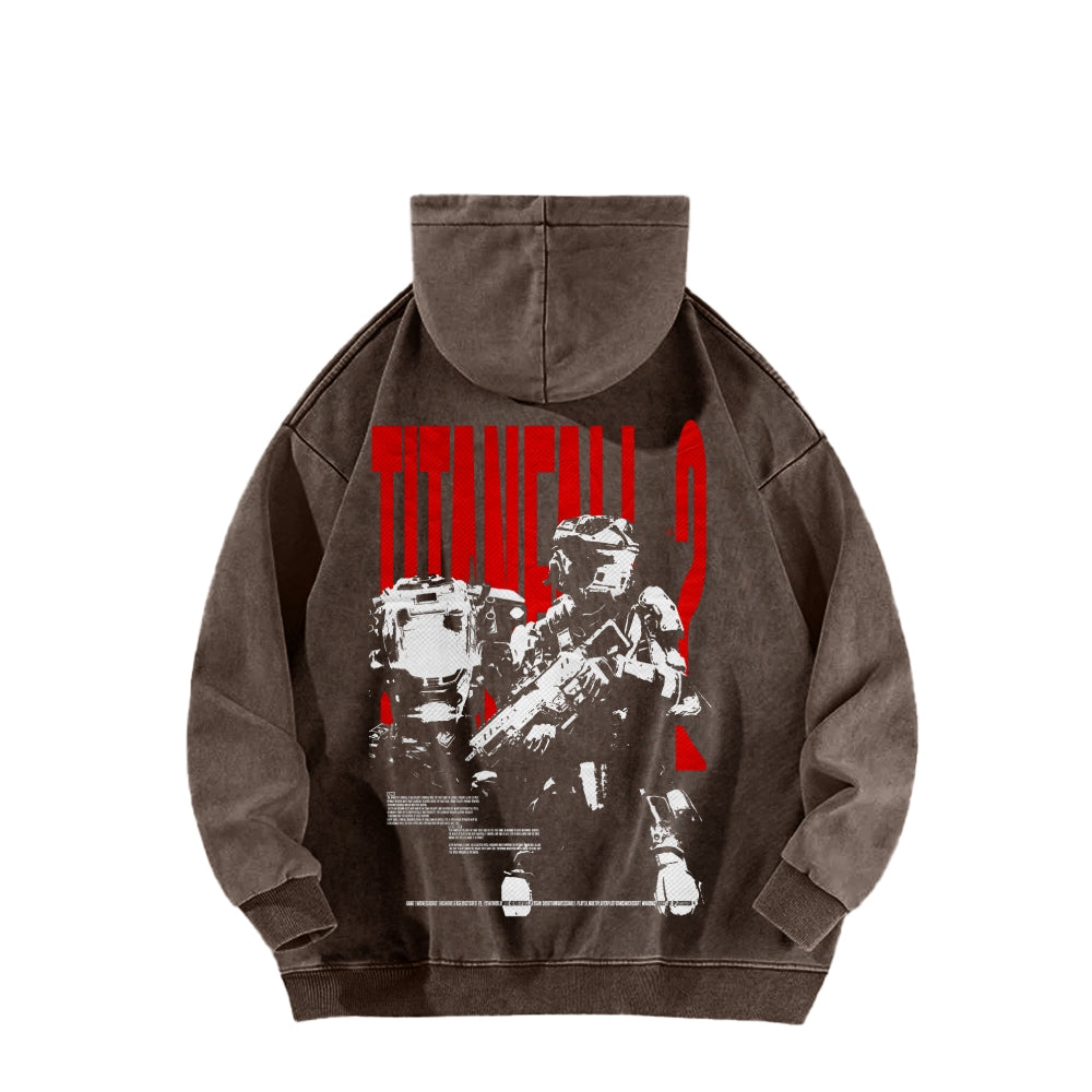 TITANFALL Unisex Washed Hoodie 2601003119
