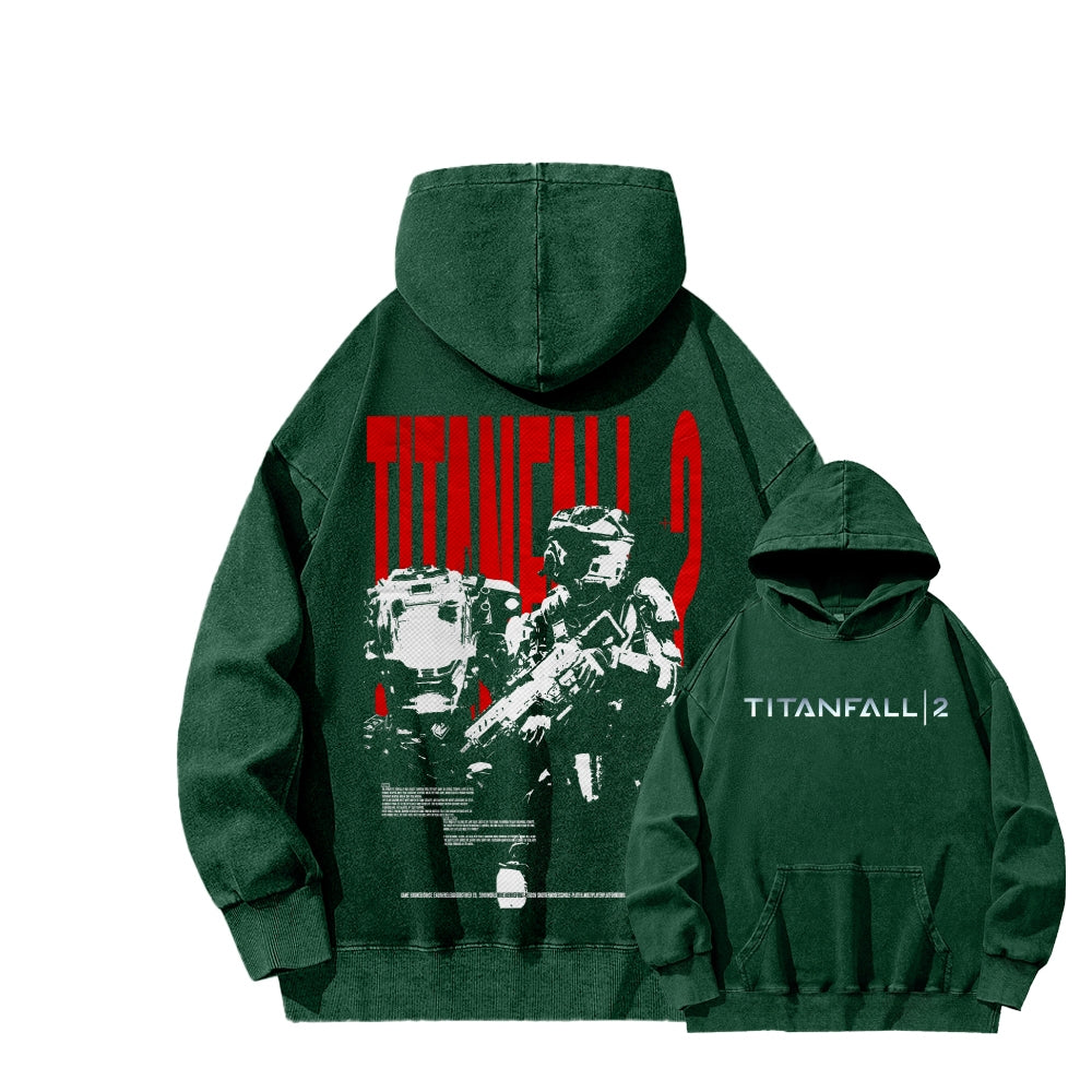 TITANFALL Unisex Washed Hoodie 2601003119