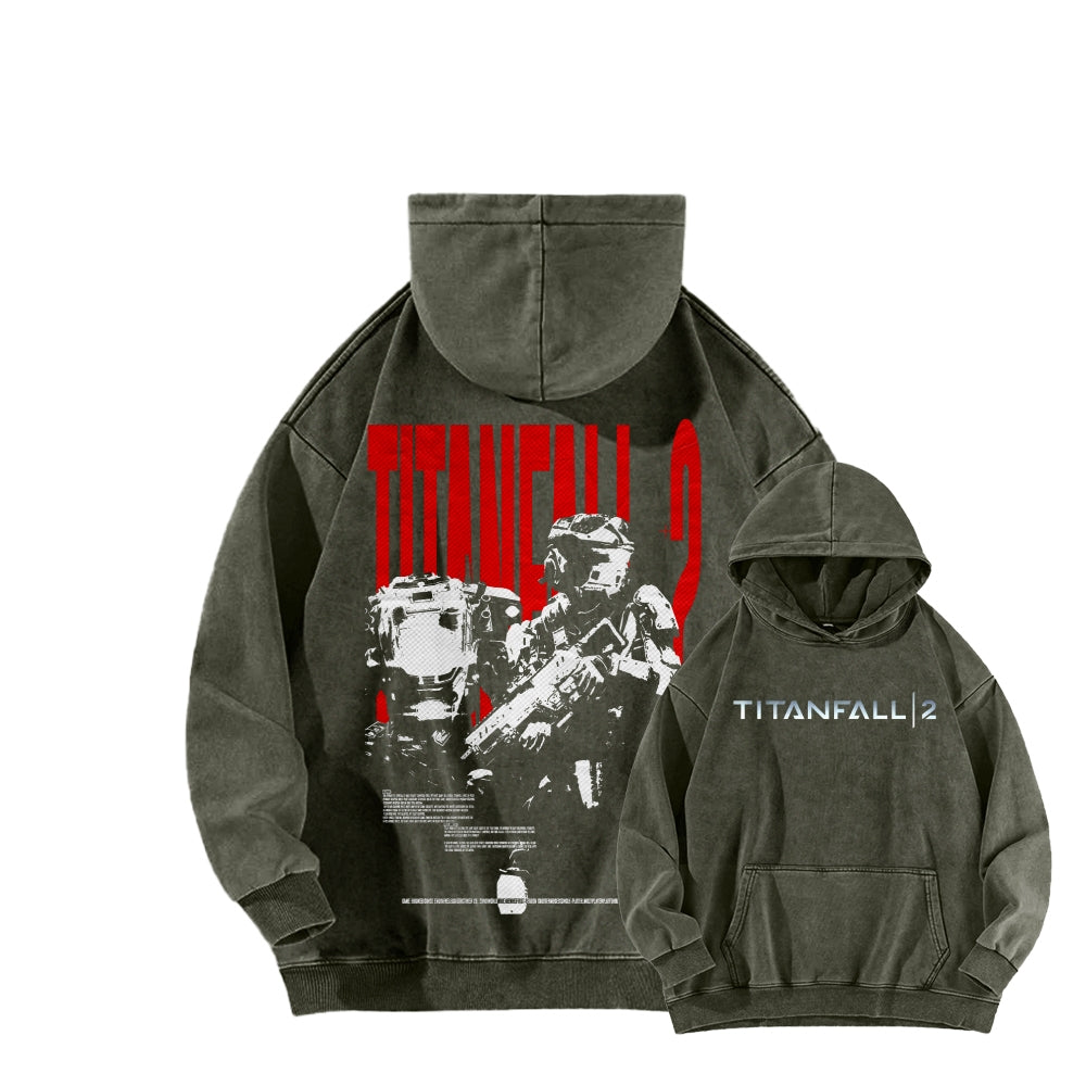 TITANFALL Unisex Washed Hoodie 2601003119