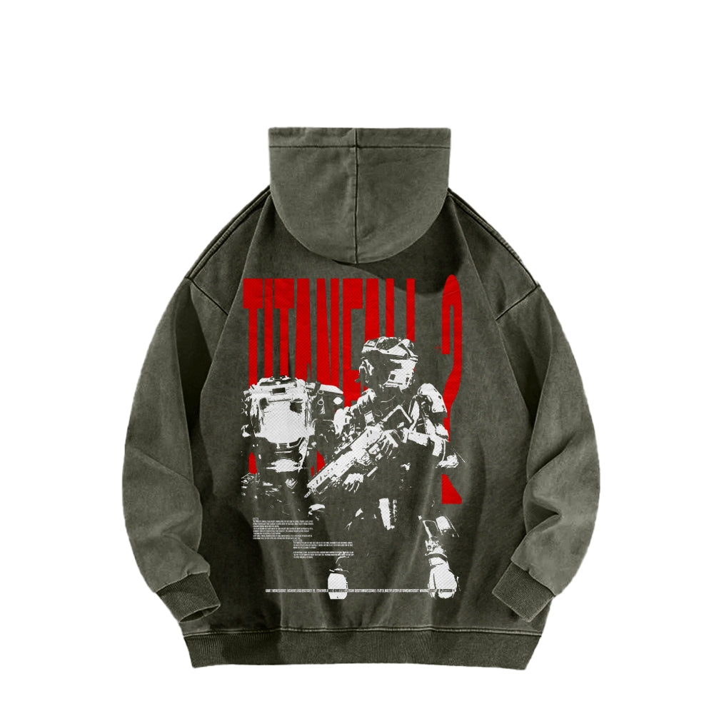 TITANFALL Unisex Washed Hoodie 2601003119