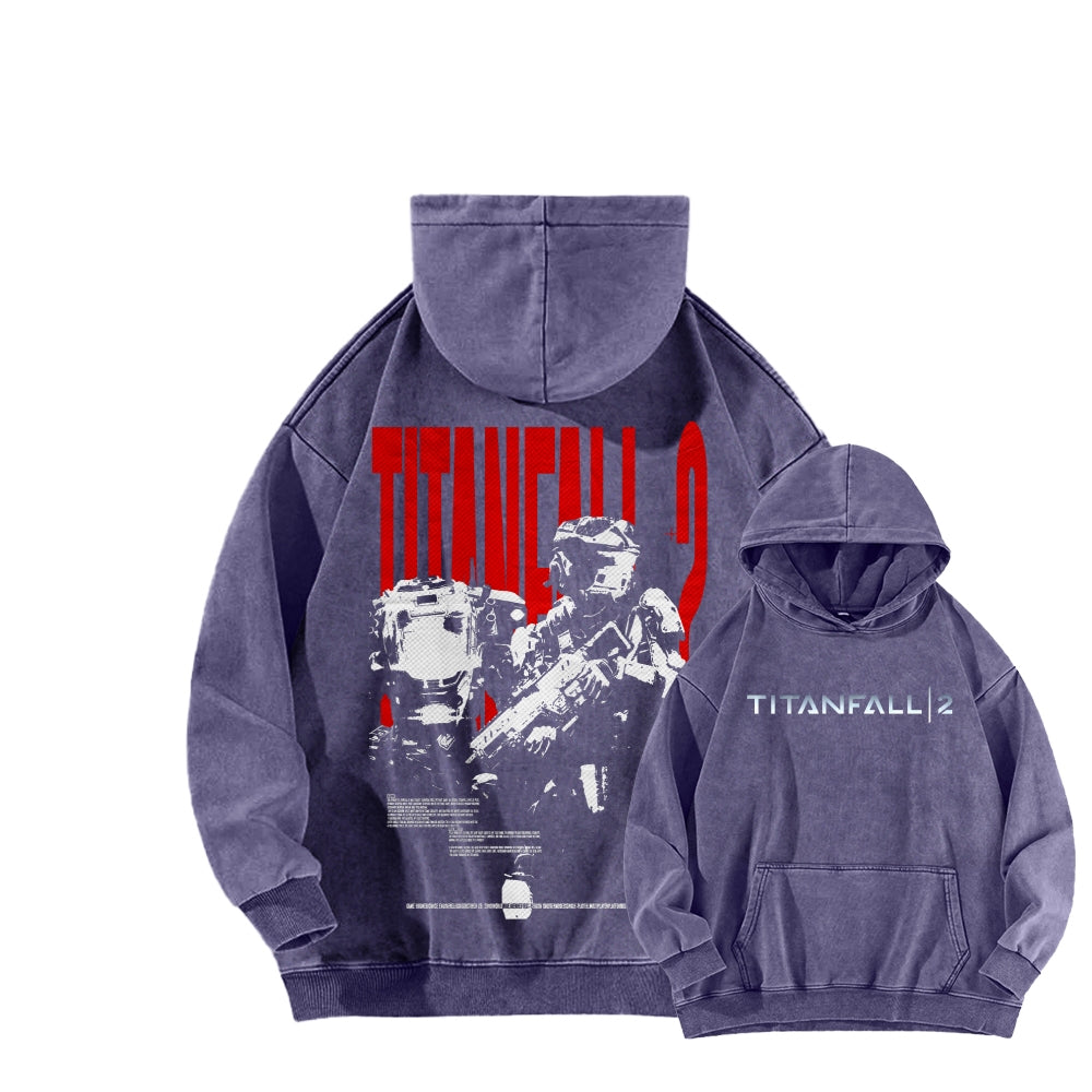 TITANFALL Unisex Washed Hoodie 2601003119