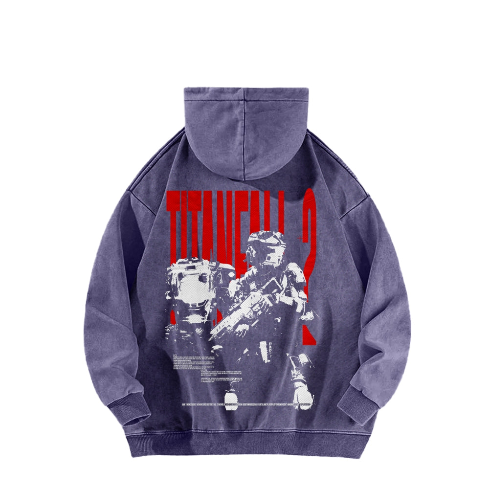 TITANFALL Unisex Washed Hoodie 2601003119
