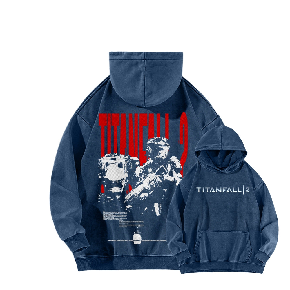TITANFALL Unisex Washed Hoodie 2601003119